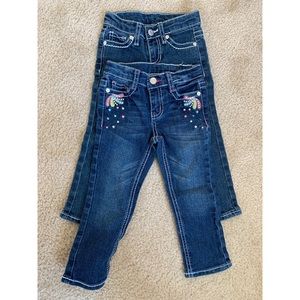 2 Pairs of Kids Arizona jeans